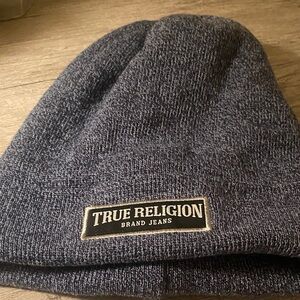 True Religion Charcoal Knit Beanie